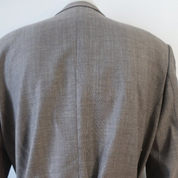NWT Womens TWP Taupe Virgin Wool Blend Blazer Smoking Jacket S - Picture 12 of 16